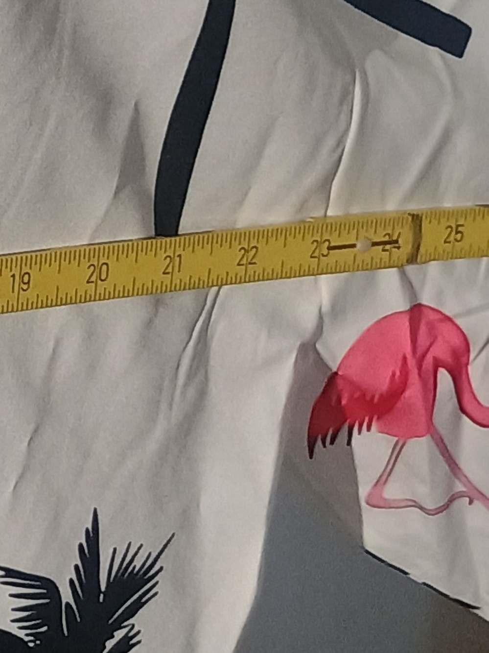 Source Unknown White Tropical Palm & Flamingo Print Men's Dress Shirt - Picture 3 of 5